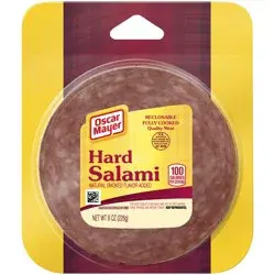 Oscar Mayer Hard Salami Deli Lunch Meat, 8 oz Package