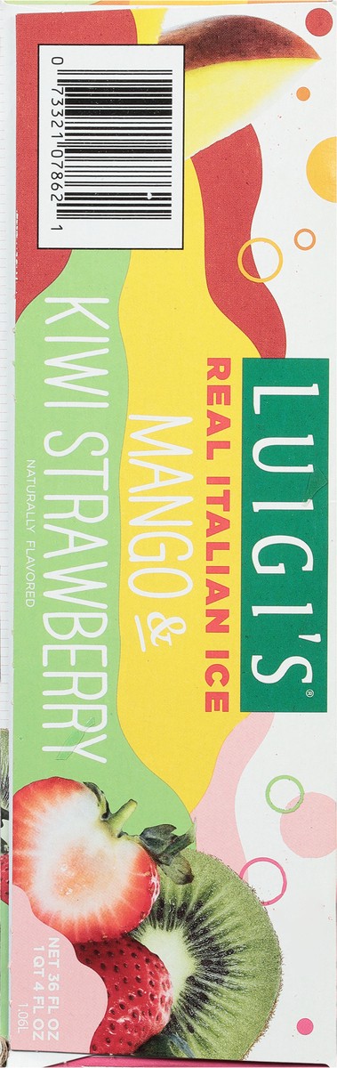 slide 5 of 9, Luigi's Mango & Kiwi Strawberry Italian Ice 6 - 6 fl oz Cups, 6 ct