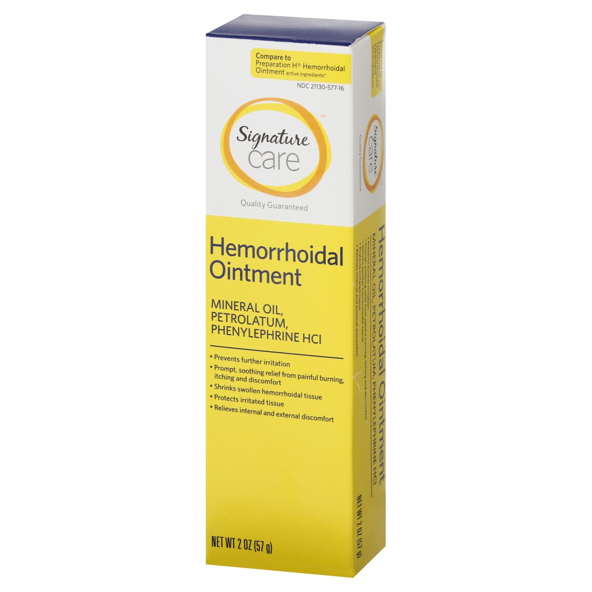 slide 3 of 9, Signature Care Hemorrhoidal Oitnment, 2 oz