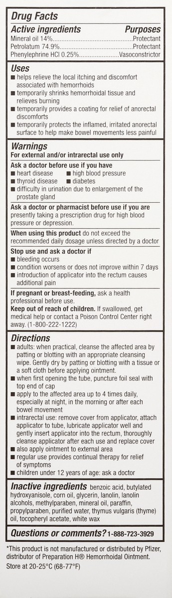 slide 4 of 9, Signature Care Hemorrhoidal Oitnment, 2 oz
