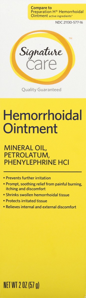 slide 6 of 9, Signature Care Hemorrhoidal Oitnment, 2 oz