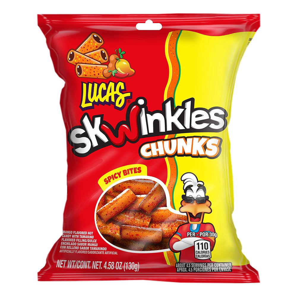 slide 1 of 1, Lucas Skwinkles Chunks Spicy Bites - 4.58 oz, 4.58 oz