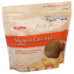 Hy-vee Freshly Frozen Unsweetened Mango Chunks