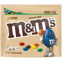 M&M's Almond Family Size Chocolate Candy - 15oz