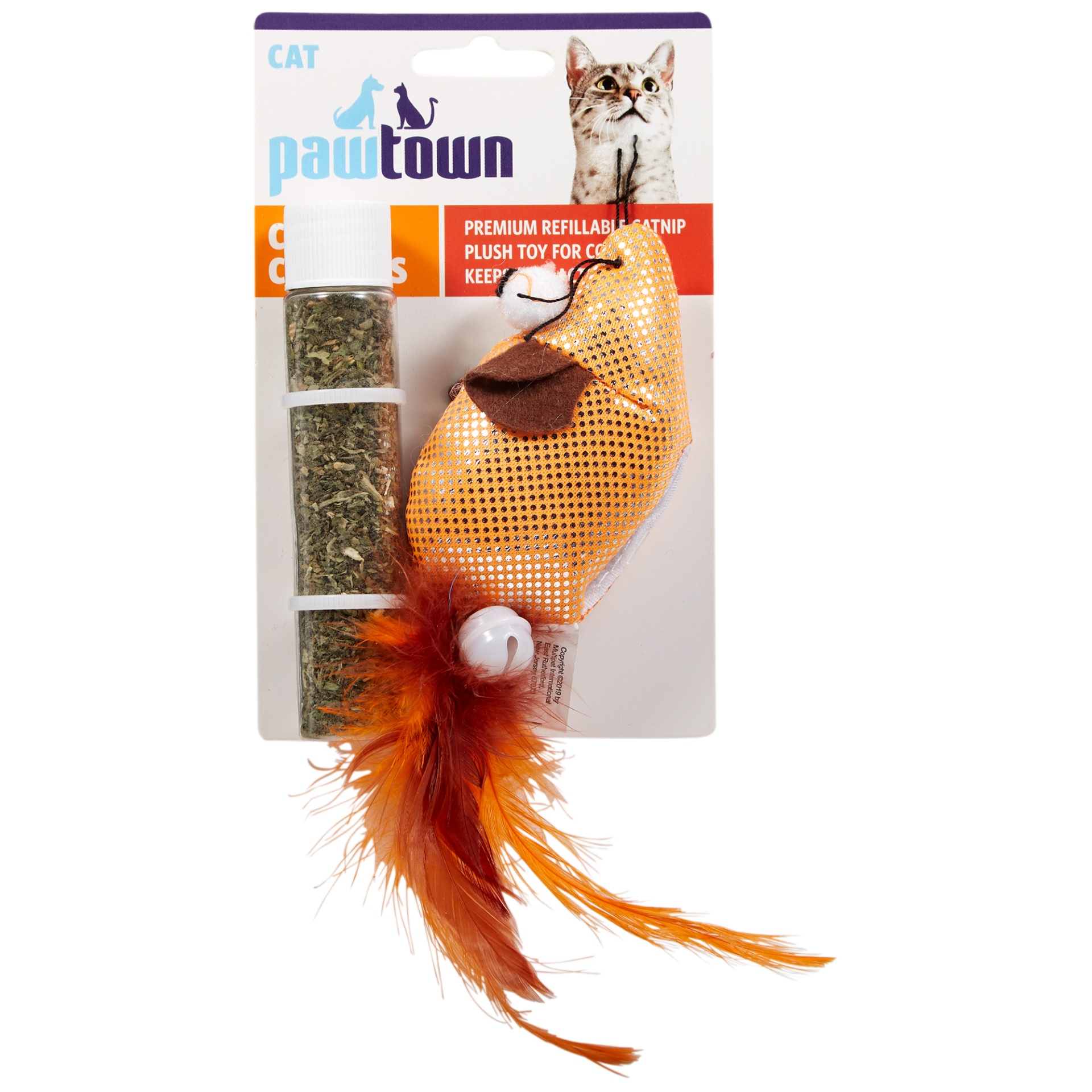 slide 1 of 2, Pawtown Catnip Critters Cat Toy, 1 ct