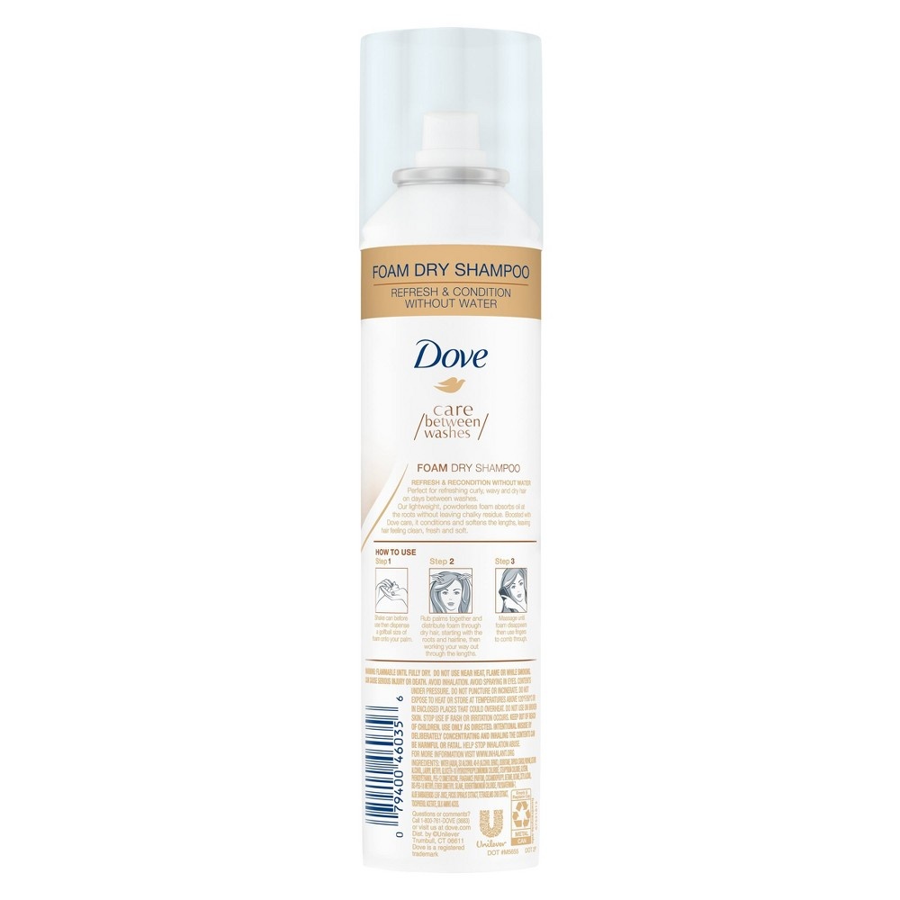 slide 2 of 4, Dove Care Between Washes Dry Shampoo Foam, 6.8 oz