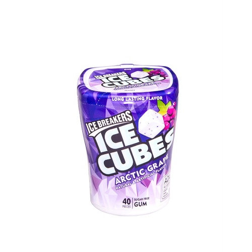 slide 1 of 1, Ice Breakers Icebreakers ice cubes, Arctic grape, 40 ct