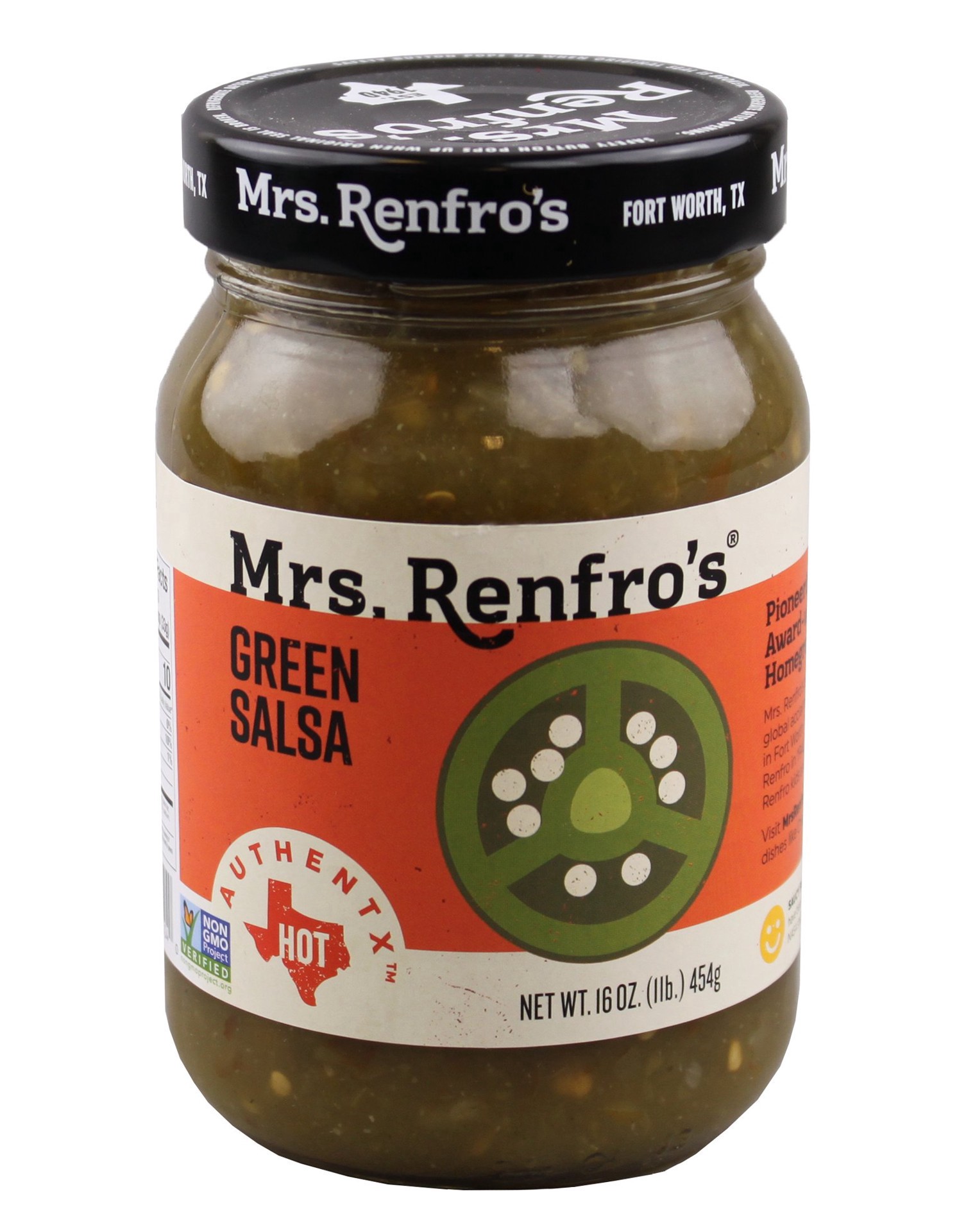 slide 1 of 1, Mrs. Renfro's Green Salsa, 16 oz