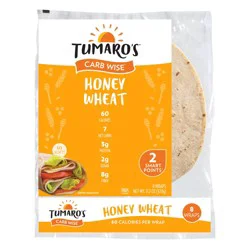 Tumaro's Carb Wise Honey Wheat Wraps 8 ea