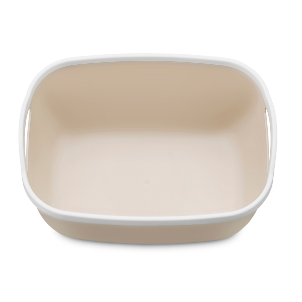 slide 13 of 13, Whitmor Two Tone Oval Tote Med White/French Oak, 1 ct