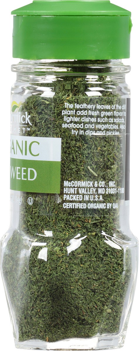 slide 3 of 7, McCormick Gourmet Organic Dill Weed, 0.5 oz, 0.5 oz