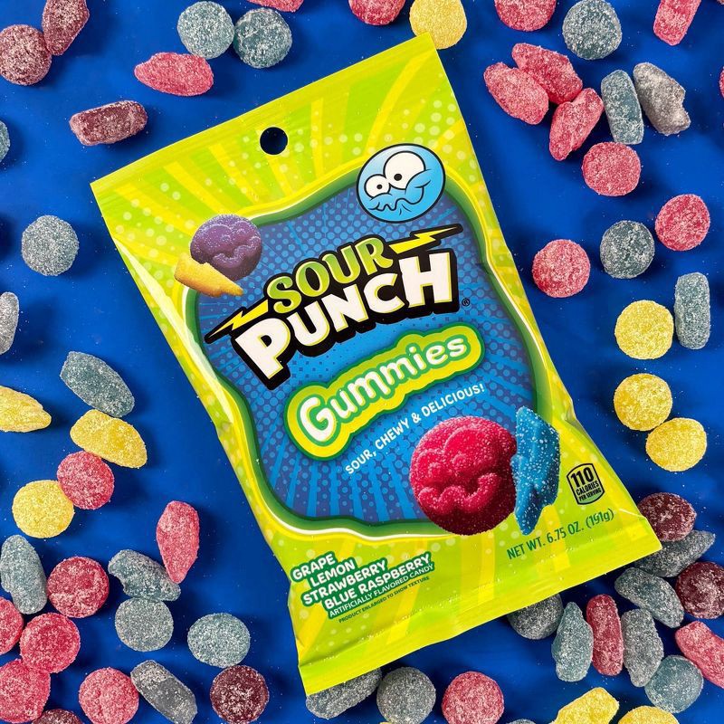 slide 3 of 6, Sour Punch Candy Gummies - 6.75oz, 6.75 oz
