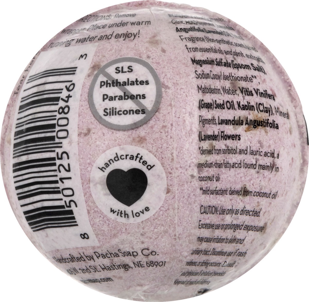 slide 7 of 9, Pacha Soap Co. Lavender Froth Bomb, 5 oz