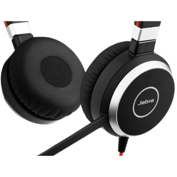 slide 2 of 9, Jabra Evolve 40 Uc Sme Headset - Stereo - Mini-Phone (3.5Mm) - Wired - Over-The-Head - Binaural - Supra-Aural - Noise Canceling, 1 ct