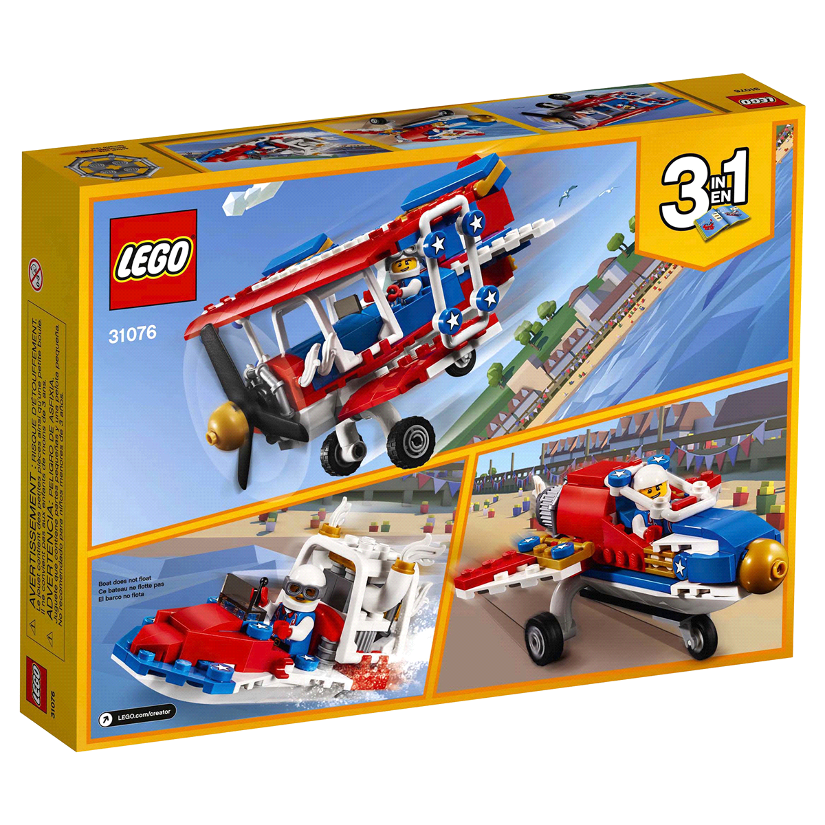 slide 7 of 8, LEGO Creator Daredevil Stunt Plane 31076, 1 ct