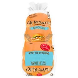 Artesano™ Brioche Buns, 6 ct / 16.4 oz