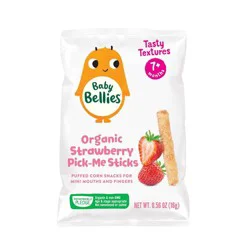Little Bellies Baby Bellies Organic Strawberry Pick-Me Sticks, 0.56 oz