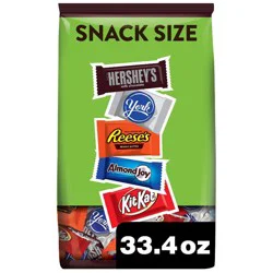 Hershey's Hershey Assorted Chocolate Flavored Snack Size, Candy Party Pack, 33.43 oz