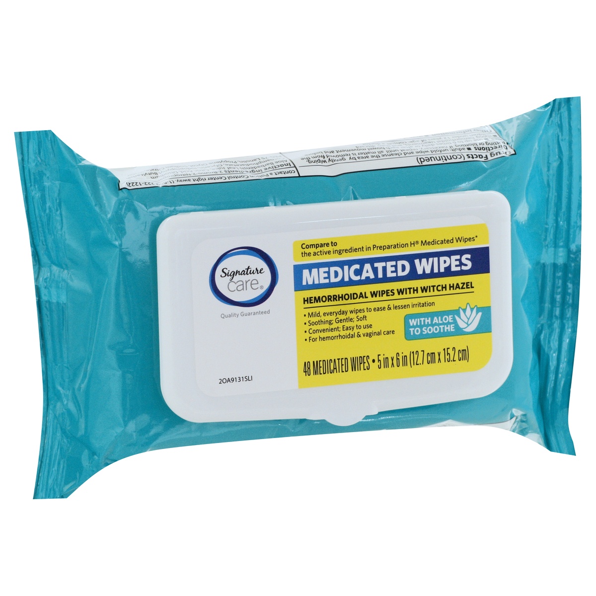 slide 4 of 9, Signature Care S Care Hemorrhoidal Medicated Wipes, 48 ct