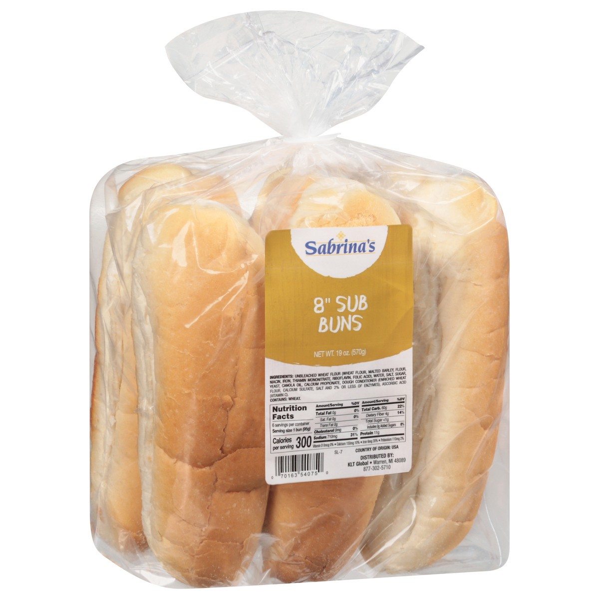 slide 14 of 14, Sabrina's 8 Inches Sub Buns 19 oz, 19 oz