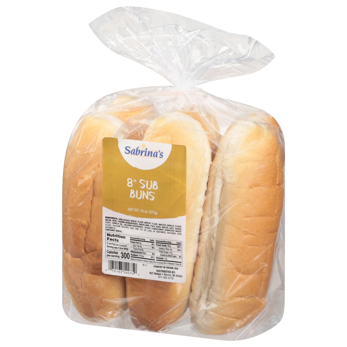 slide 12 of 14, Sabrina's 8 Inches Sub Buns 19 oz, 19 oz