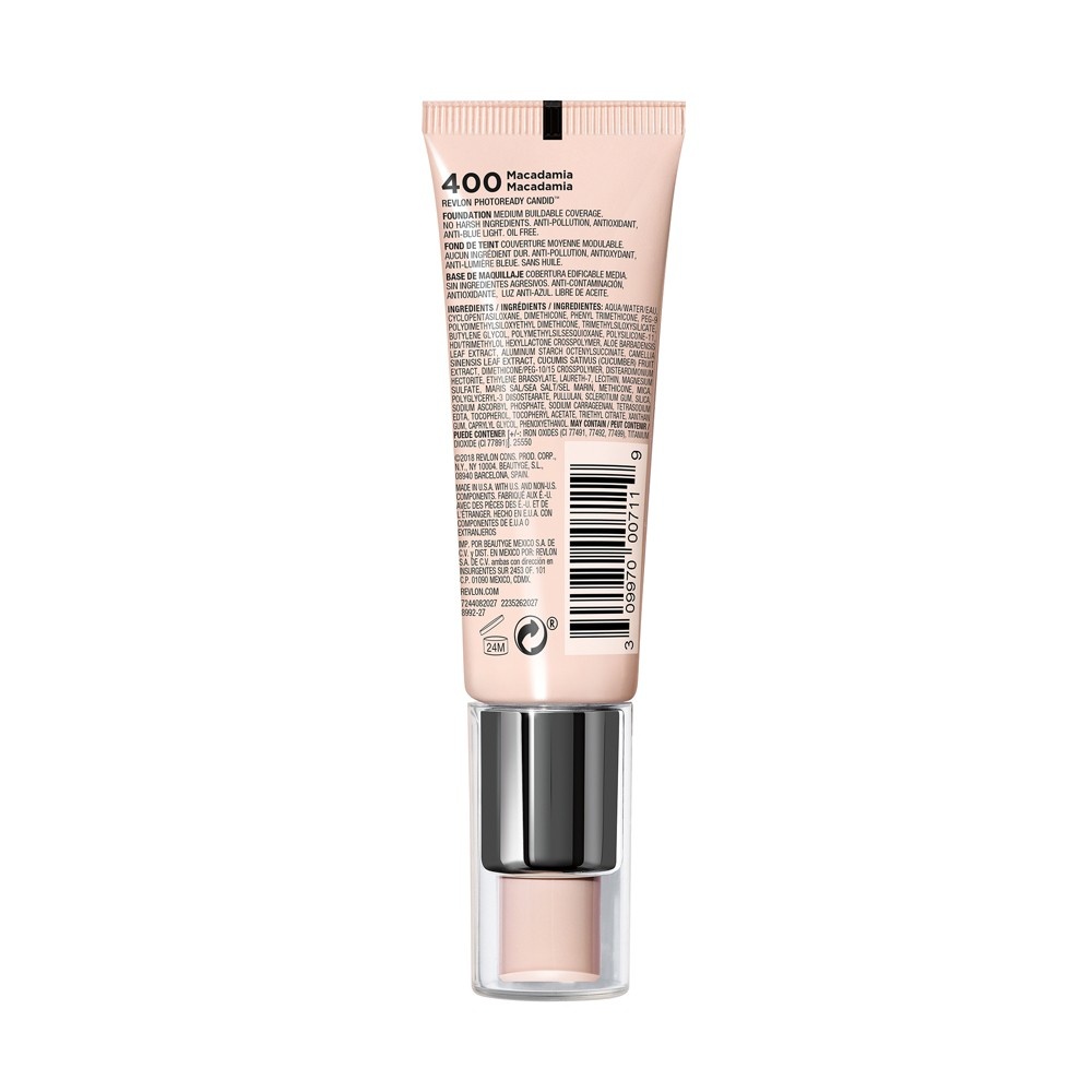 slide 2 of 5, Revlon Candid Natural Finish Macadamia Anti Pollution Foundation, 0.75 fl oz