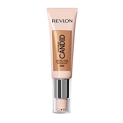 slide 1 of 5, Revlon PhotoReady Candid Natural Finish, Anti-Pollution Foundation - 430 Honey Beige, 0.75 fl oz