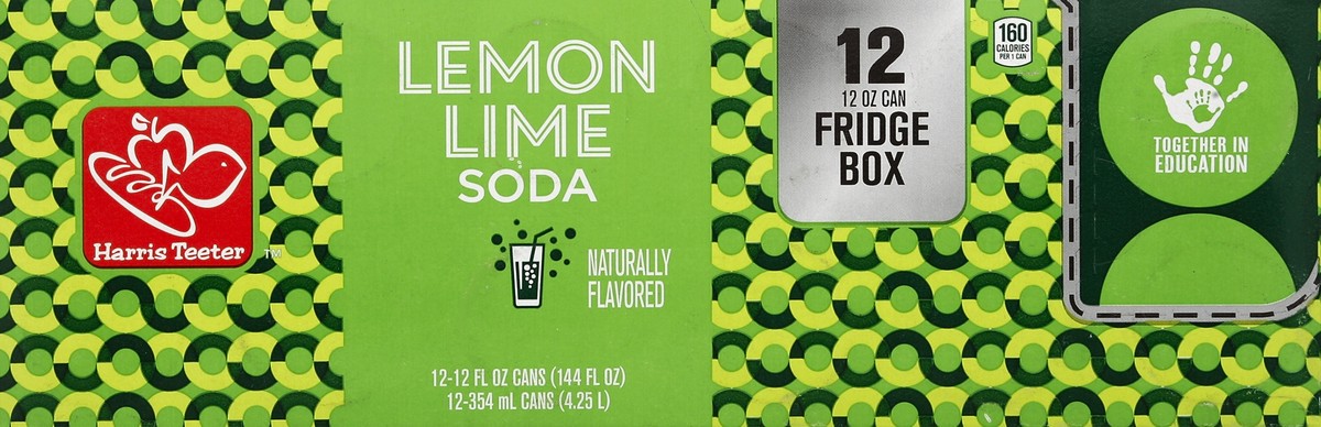 slide 2 of 6, Harris Teeter Soda - Lemon Lime - 12 ct; 12 oz, 12 ct; 12 oz