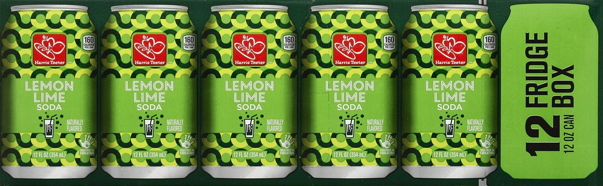 slide 6 of 6, Harris Teeter Soda - Lemon Lime - 12 ct; 12 oz, 12 ct; 12 oz