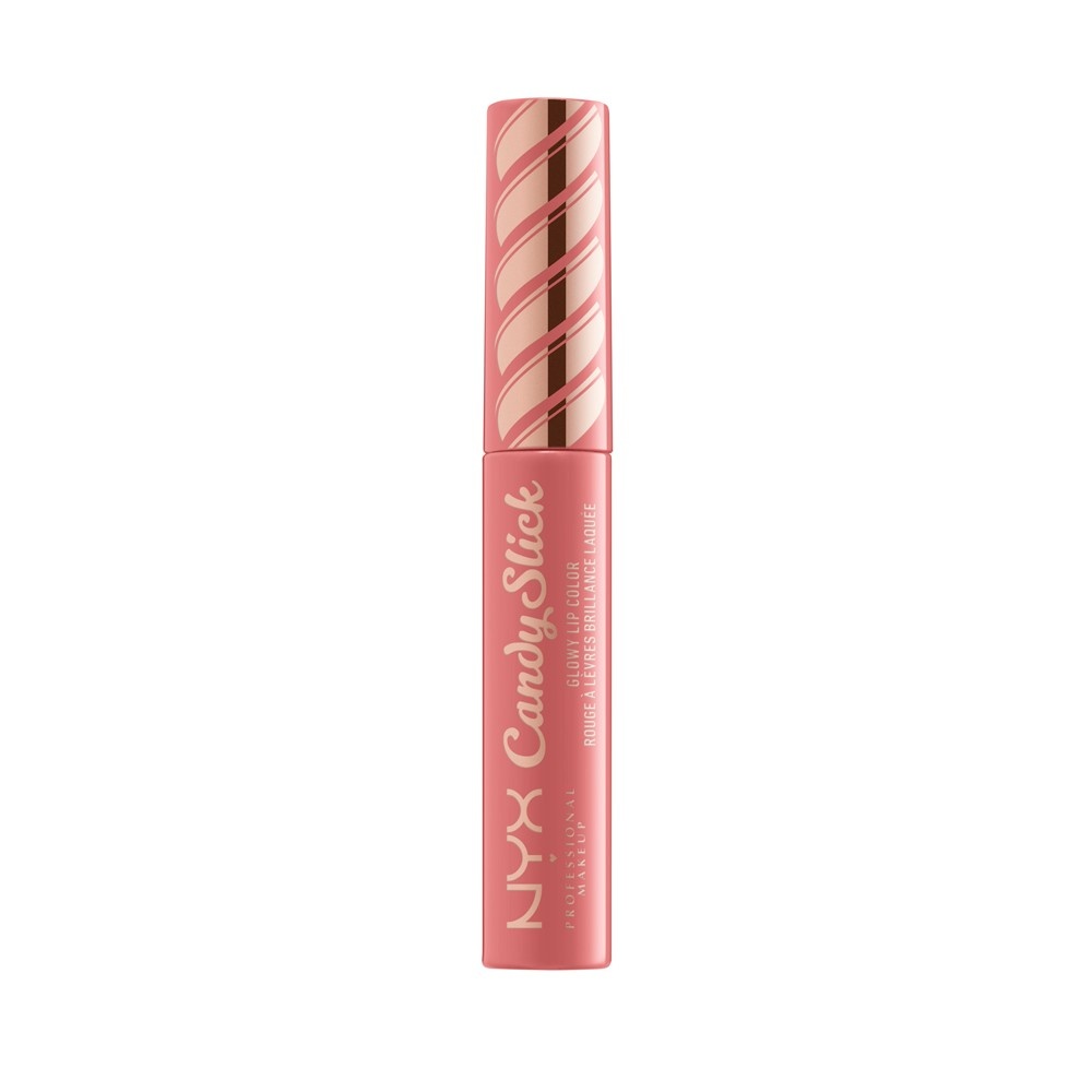 slide 1 of 3, Nyx Professional Makeup Candy Slick Glowy Lip Color, Sugarcoated Kiss, 0.25 oz