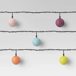 Incandescent Mini Outdoor Colored String Orb String Lights - Opalhouse