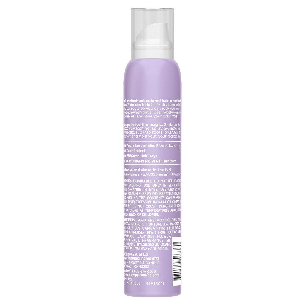 slide 2 of 2, Aussie Clean Color Protect Dry Shampoo with Australian Jasmine Flower Extract, 4.9 oz