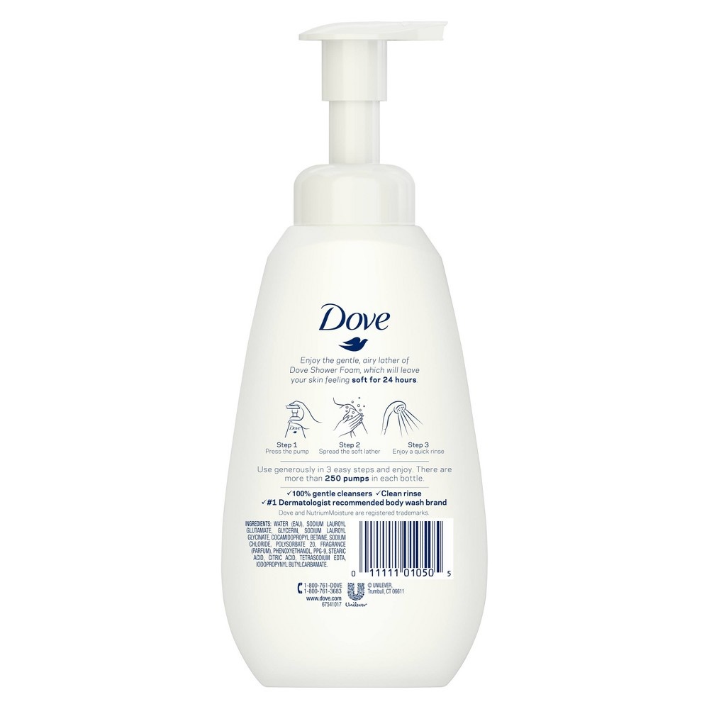 slide 4 of 4, Dove Purely Pampering Relaxing Lavender Shower Foam, 13.5 oz