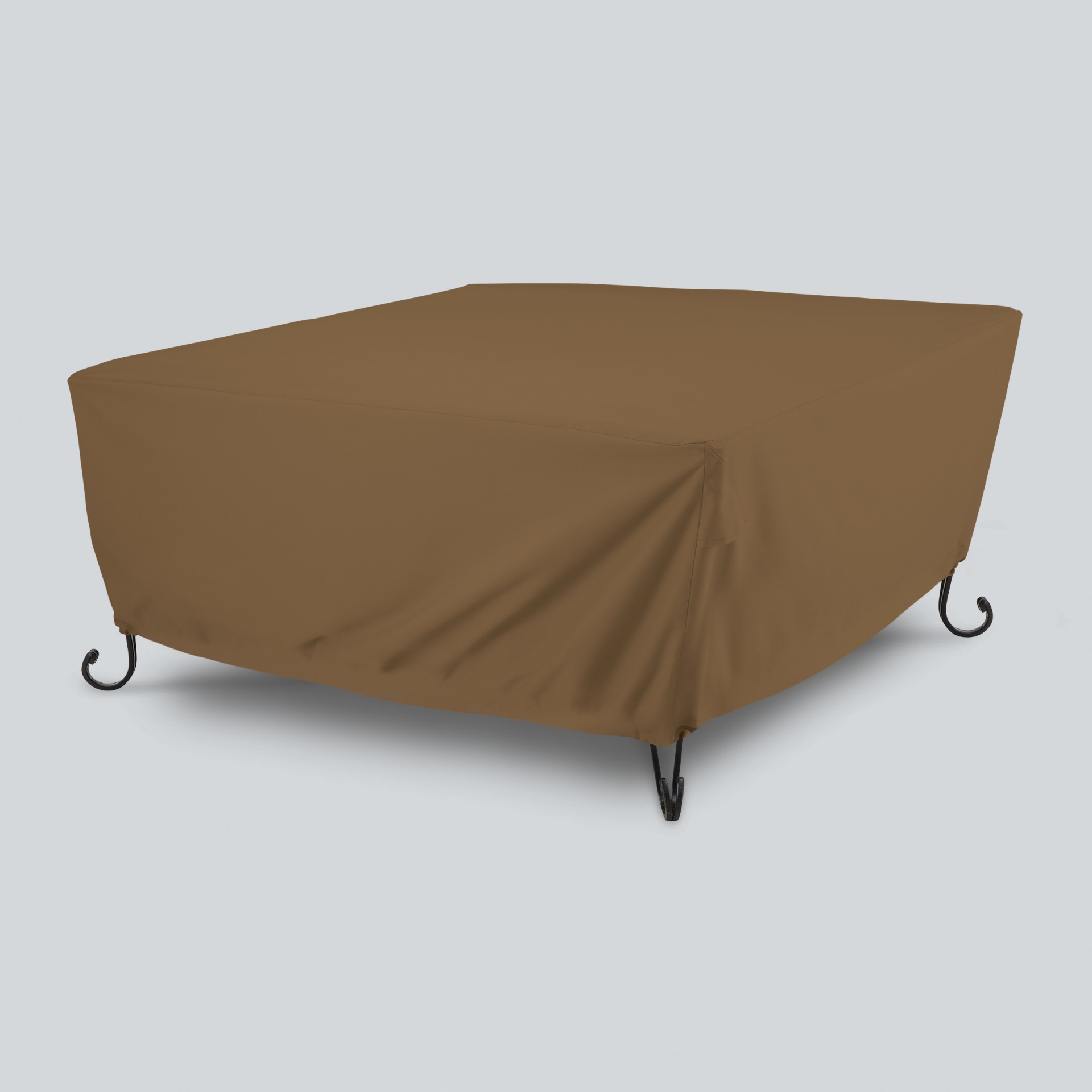 slide 1 of 4, Square Fire Pit Cover - Tan - Threshold, 1 ct