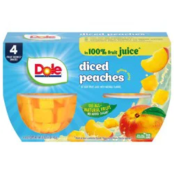 Dole Diced Peaches in 100% Fruit Juice, Yellow Cling