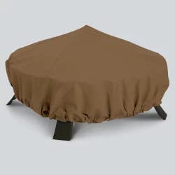 Round Fire Pit Cover - Tan - Threshold