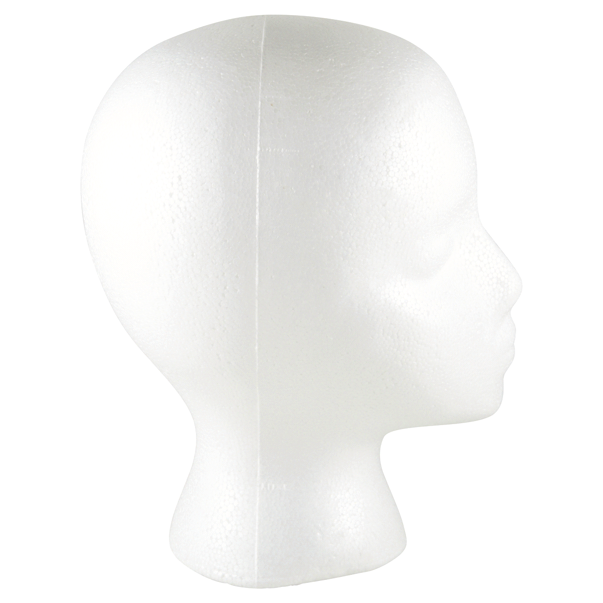 slide 2 of 5, FloraCraft Expanded Polystyrene Foam Female Head White, 7.5 in x 6 in x 10 in