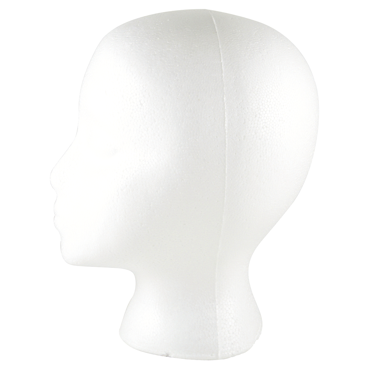 slide 3 of 5, FloraCraft Expanded Polystyrene Foam Female Head White, 7.5 in x 6 in x 10 in