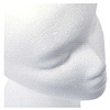 slide 11 of 29, MAKE IT FUN FloraCraft SmoothFoM Female Head 5.8 Inch x 7.5 Inch x 9.8 Inch White, 7.5 in