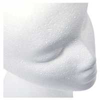 slide 6 of 29, MAKE IT FUN FloraCraft SmoothFoM Female Head 5.8 Inch x 7.5 Inch x 9.8 Inch White, 7.5 in