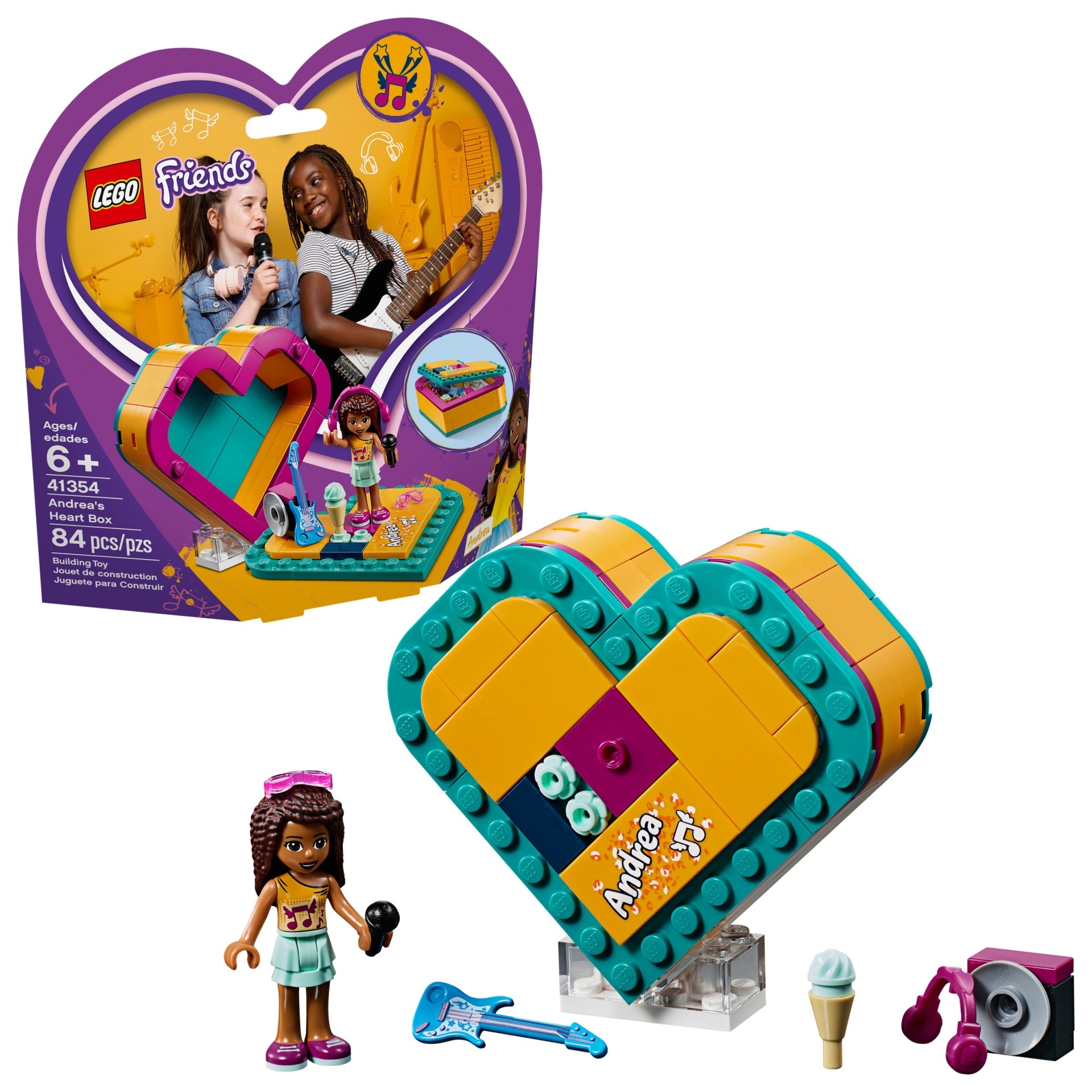 slide 1 of 7, LEGO Friends andrea's Heart Box, 1 ct