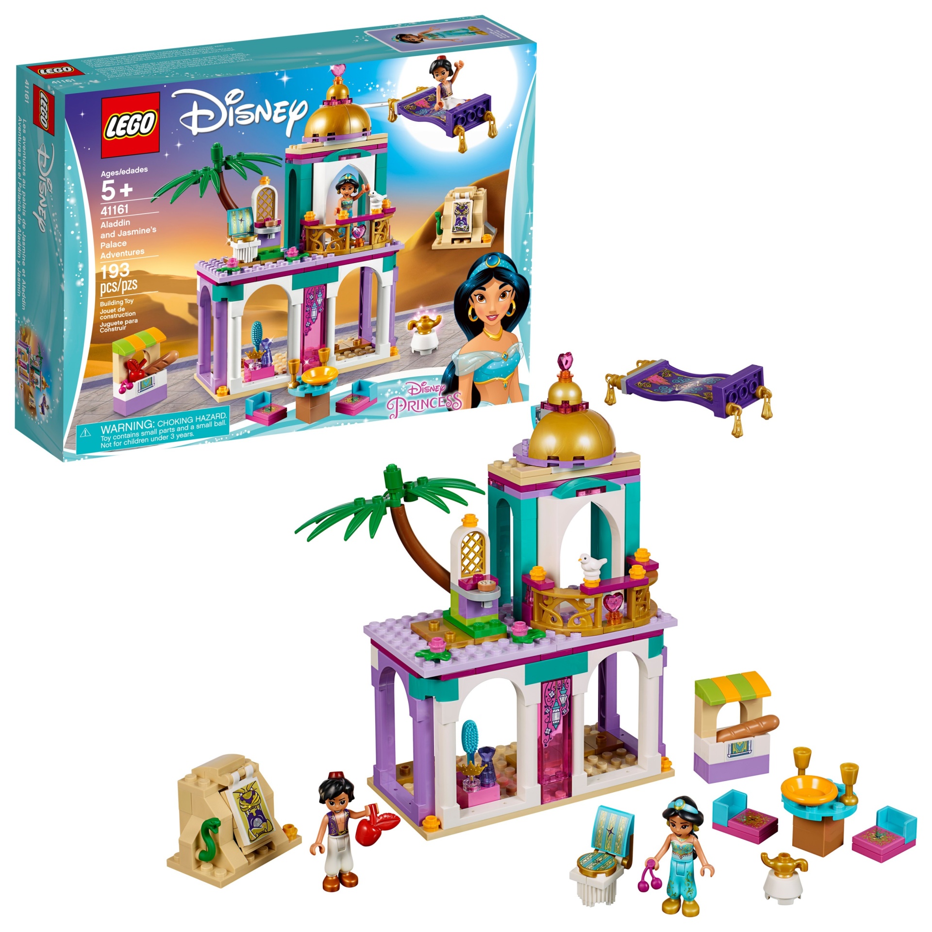 slide 1 of 7, LEGO Disney Princess Aladdin and Jasmine's Palace Adventures, 1 ct