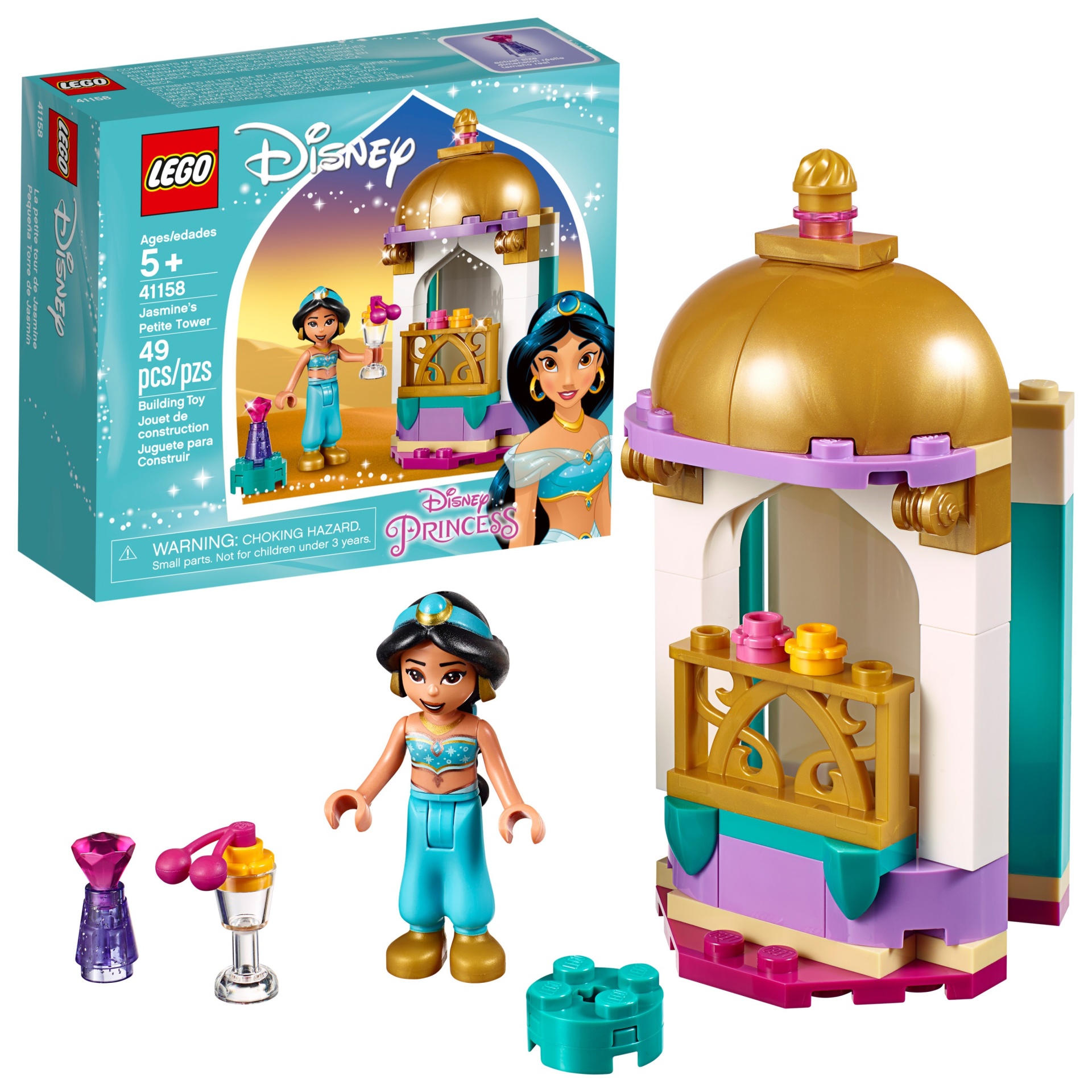 slide 1 of 7, LEGO Disney Princess Jasmine's Petite Tower, 1 ct