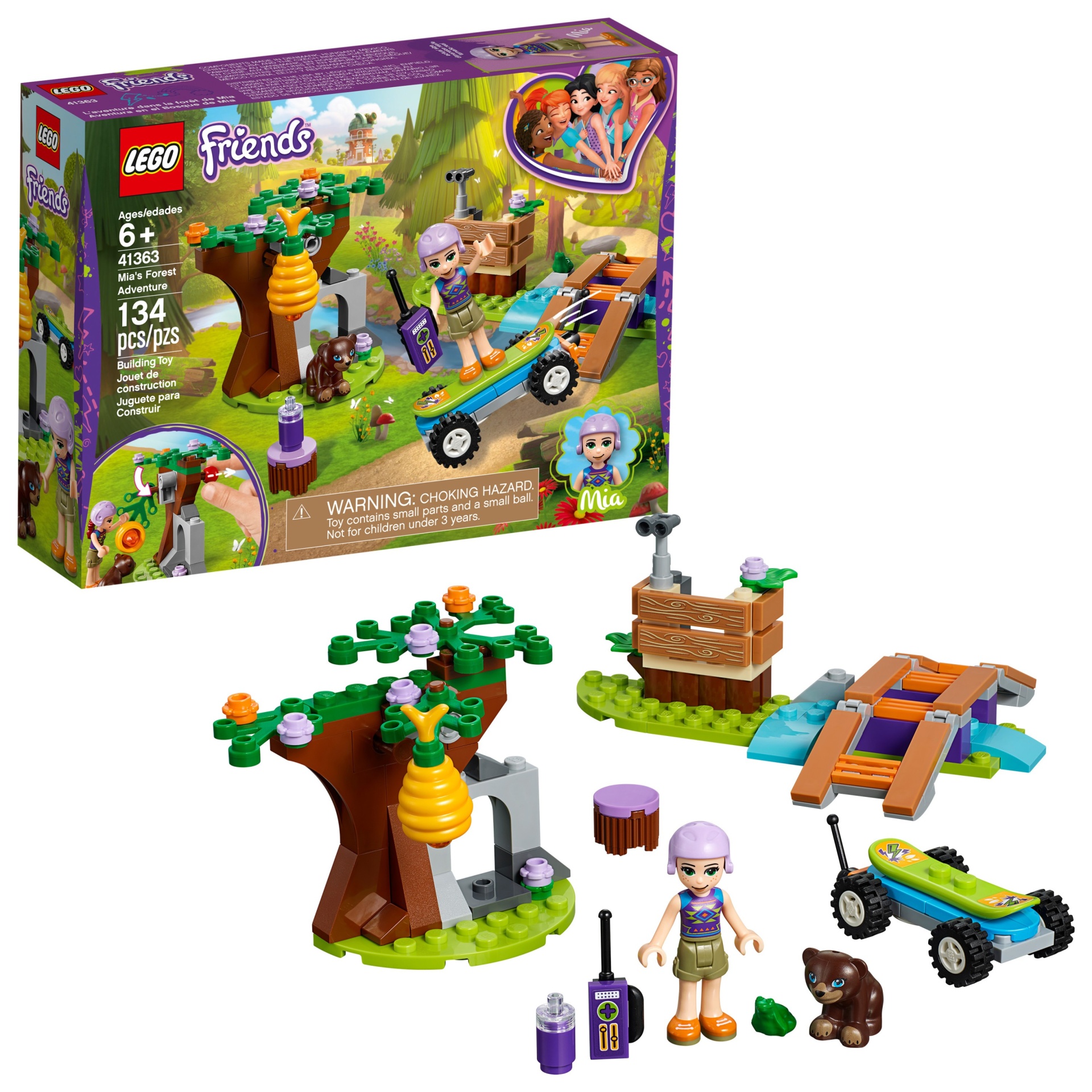 slide 1 of 6, LEGO Friends Mia's Forest Adventure, 1 ct