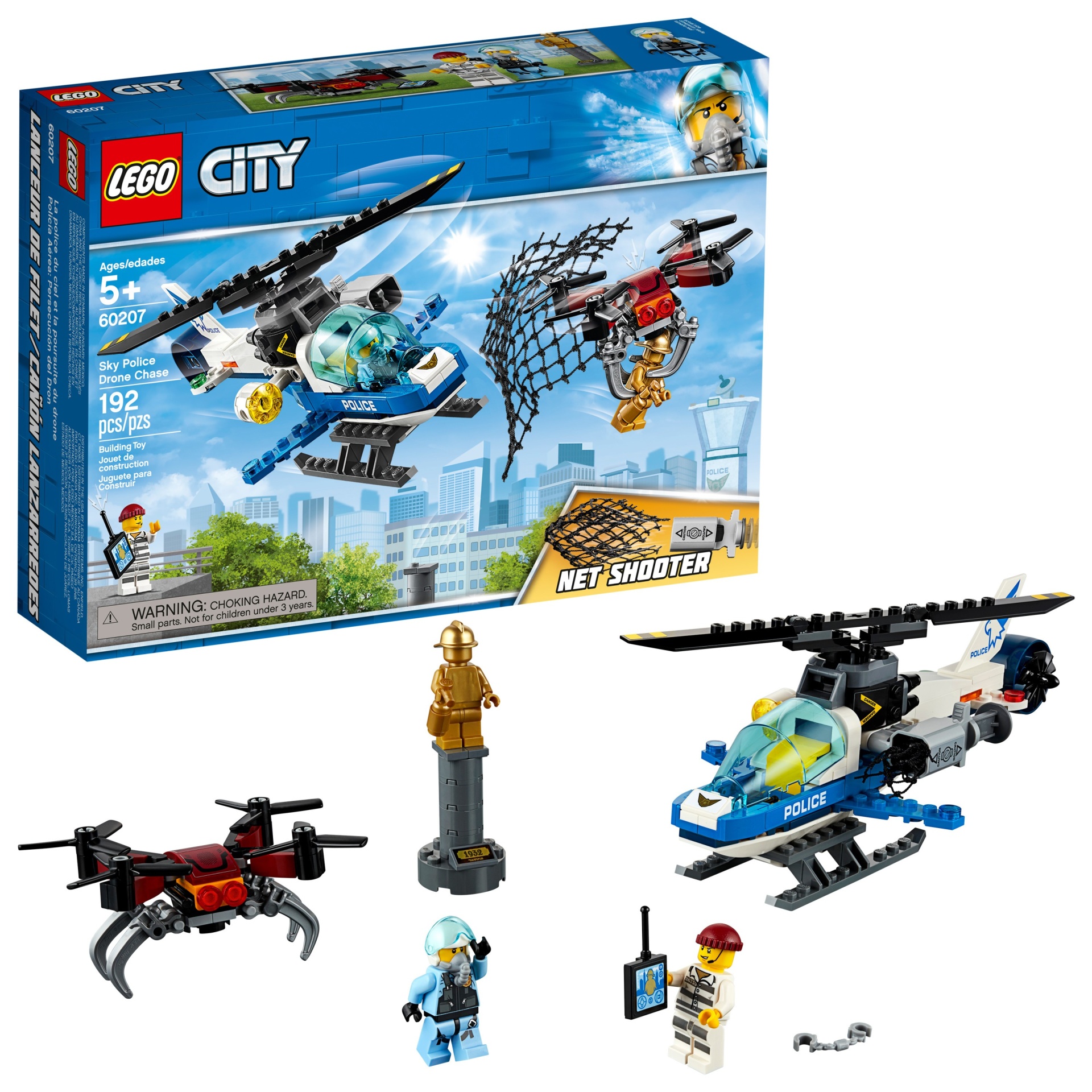 slide 1 of 7, LEGO City Sky Police Drone Chase, 1 ct