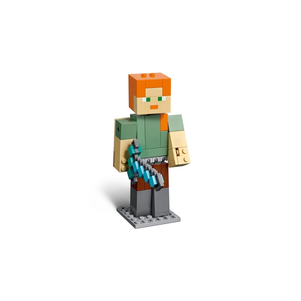 slide 7 of 7, LEGO Minecraft Alex BigFig with Chicken, 1 ct