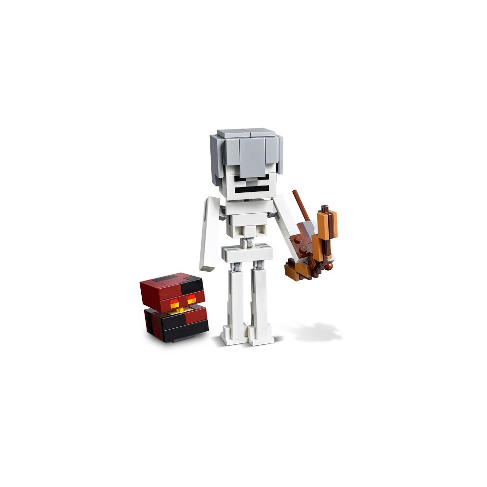 slide 5 of 7, LEGO Minecraft Skeleton BigFig with Magma Cu, 1 ct