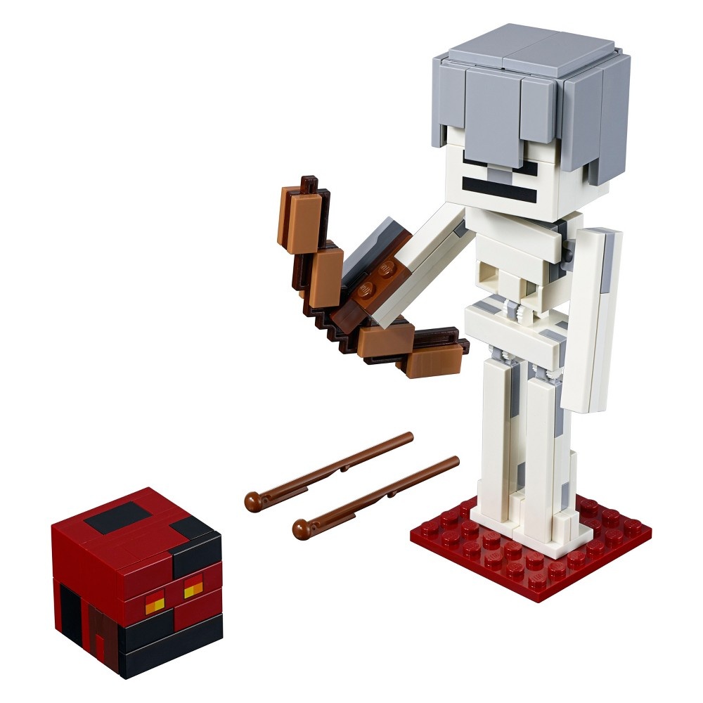 slide 7 of 7, LEGO Minecraft Skeleton BigFig with Magma Cu, 1 ct