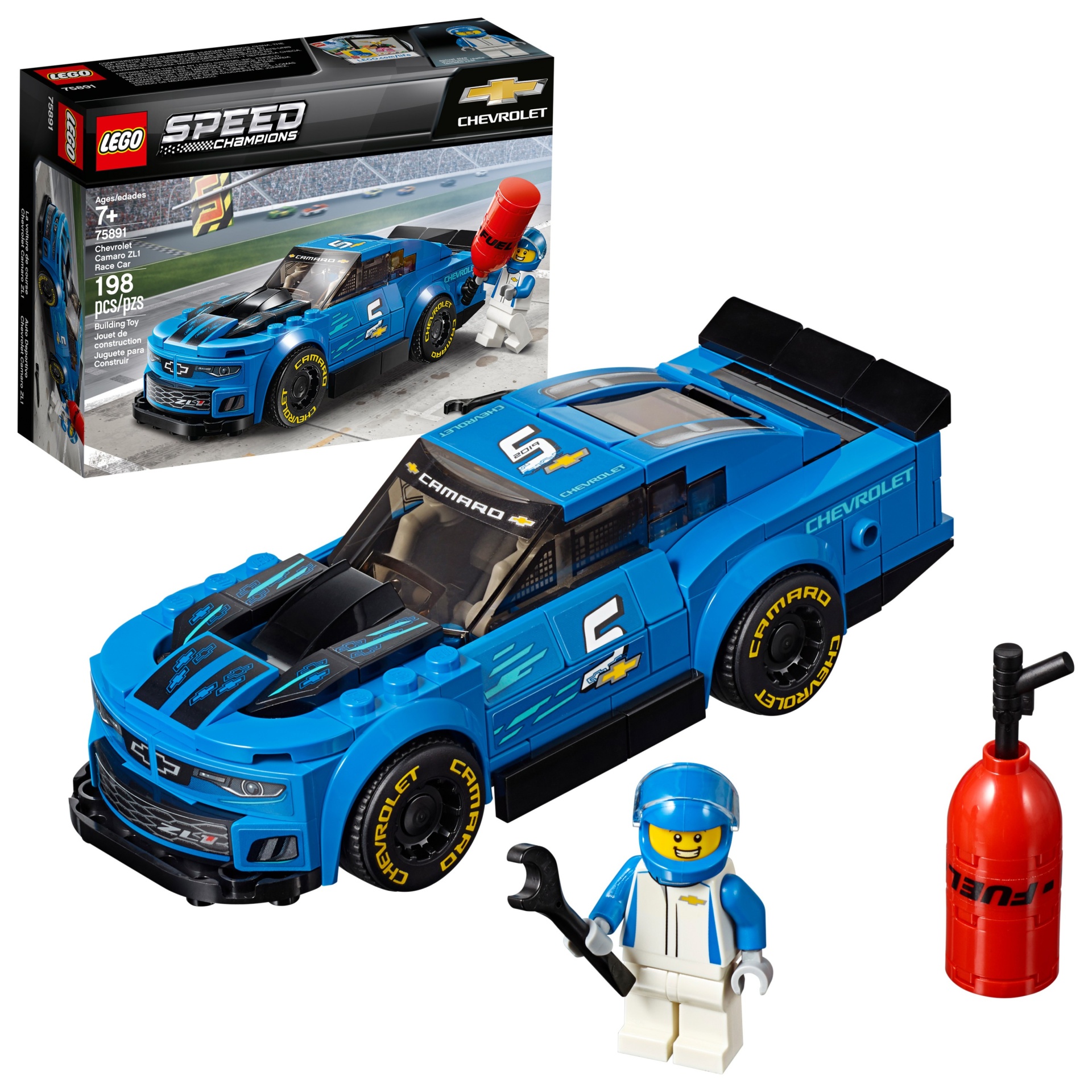 slide 1 of 6, LEGO Speed Champions Chevrolet Camaro ZL1 Race Car 75891, 1 ct