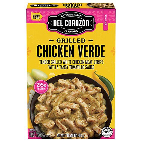 slide 1 of 1, Del Corazon Grilled Chicken Verde - 16 Oz, 16 oz